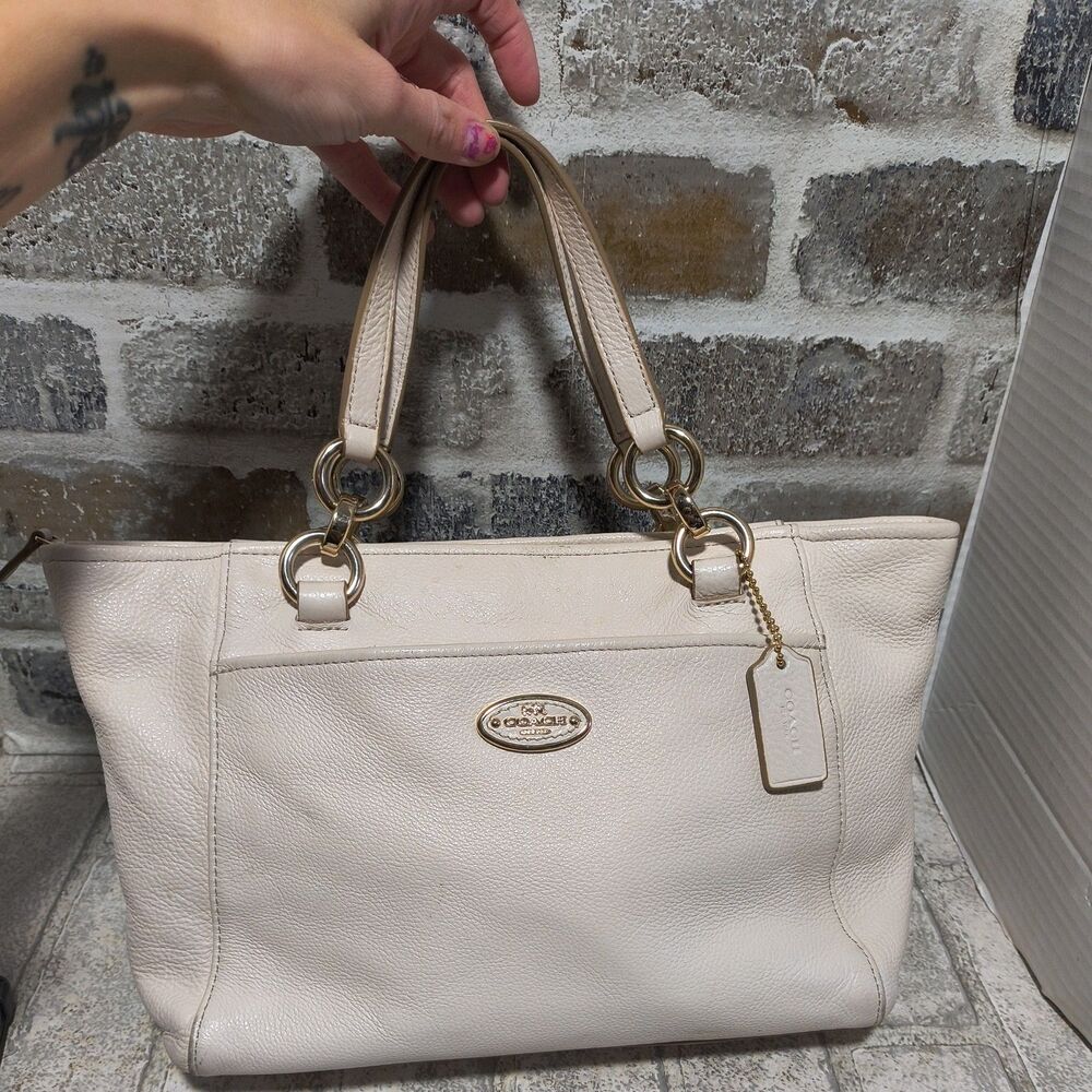 Coach Mini Ellis Purse in Tan Pebbled Leather